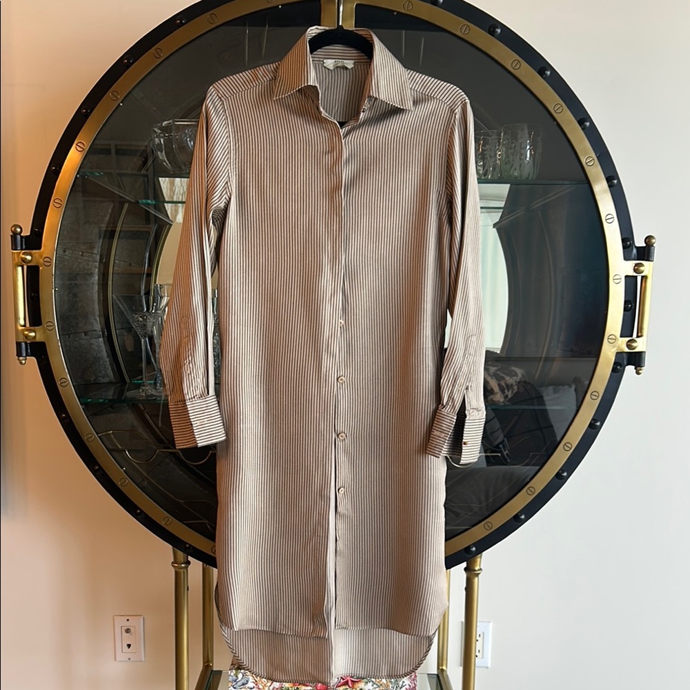 Fendi Silk Twill ShirtDress